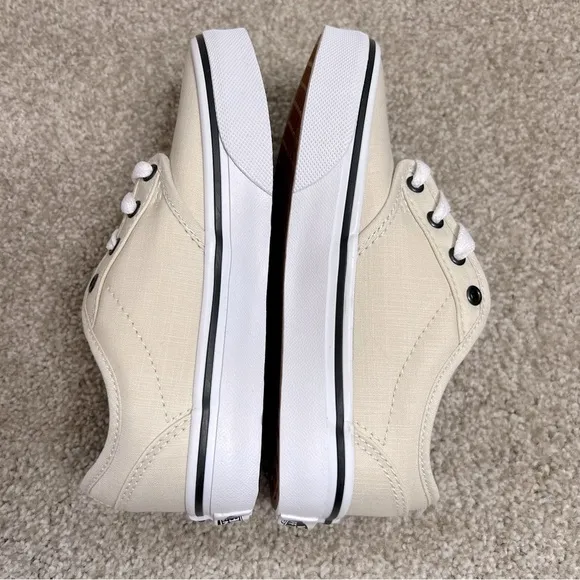 NWB Vans Atwood woven turtledove lace up tennis shoes size youth 13