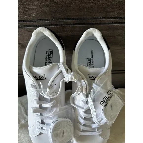 NWOB Polo Ralph Lauren MEN'S SHOES 14 HRT CT II-SNEAKERS 100% leather