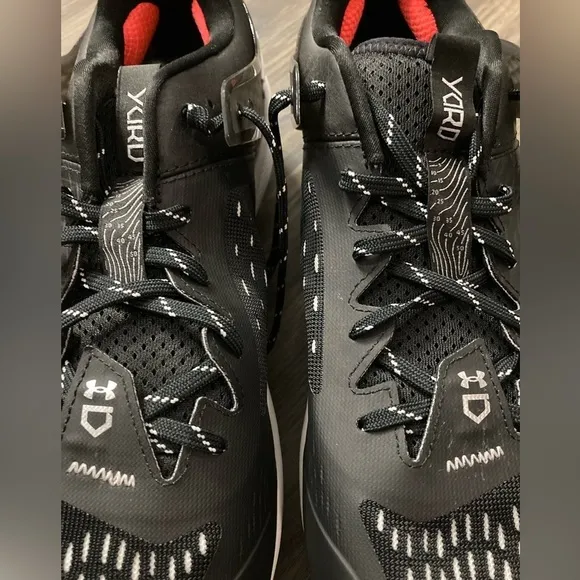 NWOB Under Armour Yard Low MT Baseball Cleats Men’s Size 16 Black Shoes