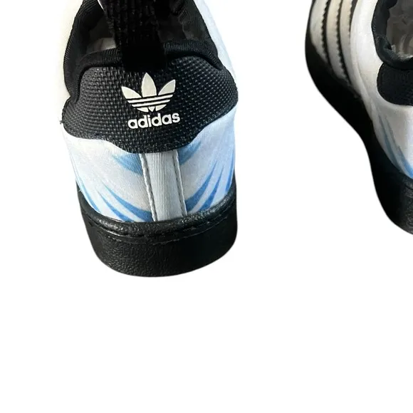 NWOT Adidas X Marvel Superstar 360 Black Panther Kids Shoes