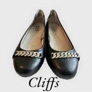 NWOT CLIFFS  Women's Charmed Cushioned Ballet Flat Size 8W BY WHITE MOUNTAIN