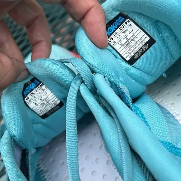 Nwot ▶️ Hoka ◀️ Clifton 8 Running Shoes Aquarelle/Eggshell Blue
