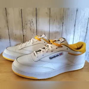 NWOT REEBOK LIMITED EDITION- Club C 85 Shoes - Fierce Gold / White