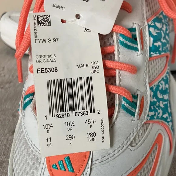 NWT Adidas FYW S-97 tennis shoes size 11