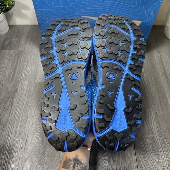 NWT Brooks Men’s Divide 4 Road &amp; Trail Running Shoes Sz 13 Black Blue Sneakers