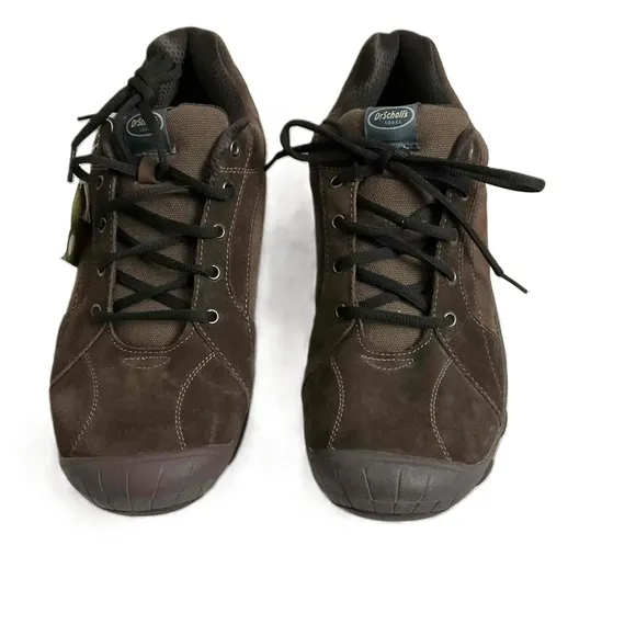 NWT Dr Scholl's Brown Suede Lace Up Technology Outdoor Shoes Men's 13M