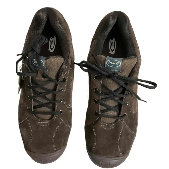 NWT Dr Scholl's Brown Suede Lace Up Technology Outdoor Shoes Men's 13M