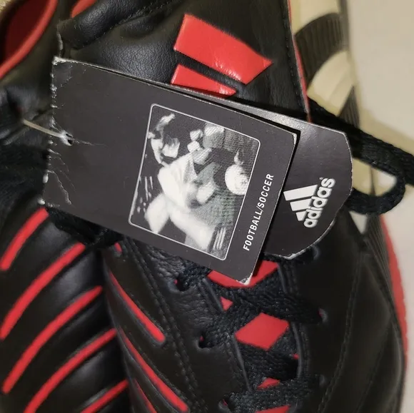 NWT Mens Adidas Predator Pulse Pulsado II Indoor Soccer Shoes Size 12.5 Blk Red