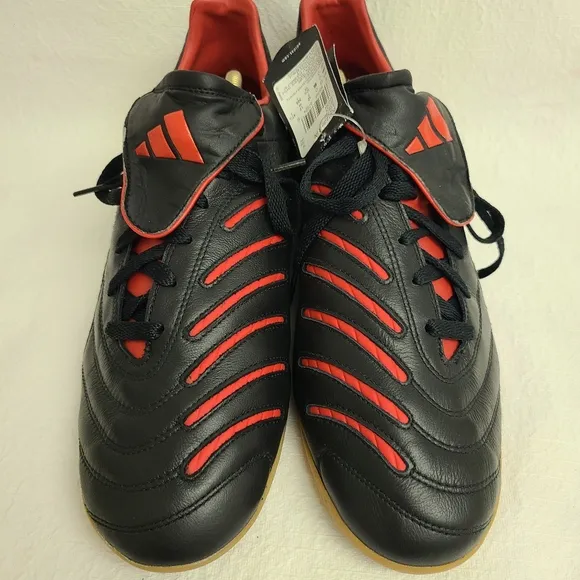NWT Mens Adidas Predator Pulse Pulsado II Indoor Soccer Shoes Size 12.5 Blk Red