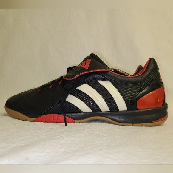 NWT Mens Adidas Predator Pulse Pulsado II Indoor Soccer Shoes Size 12.5 Blk Red