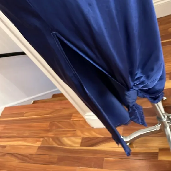 NWT Nation Royal Blue maxi rayon skirt. S
