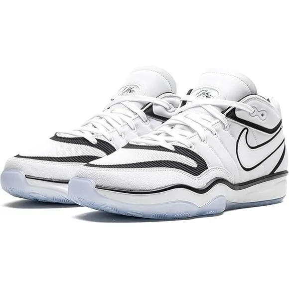 NWT NIKE Mens G.T. Hustle 2 Basketball Shoes ,White/Black-Size 12
