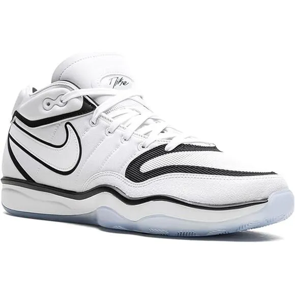 NWT NIKE Mens G.T. Hustle 2 Basketball Shoes ,White/Black-Size 12