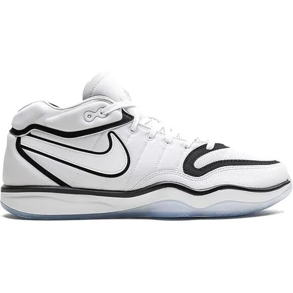 NWT NIKE Mens G.T. Hustle 2 Basketball Shoes ,White/Black-Size 12