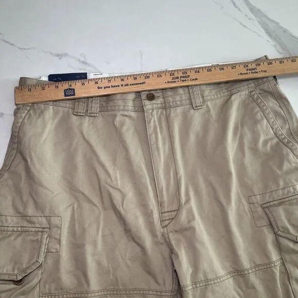 NWT Polo Ralph Lauren Cargo Shorts Tan Size 42 Tall (40) Inseam 11&quot; Retail $110