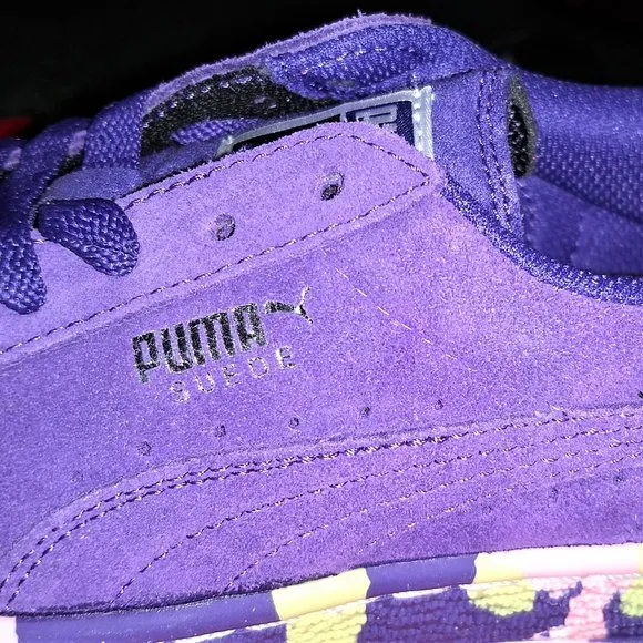 NWT PUMA Youth 5.5, Women's equivalent 6.5-7 athletic shoes sneakers Purple