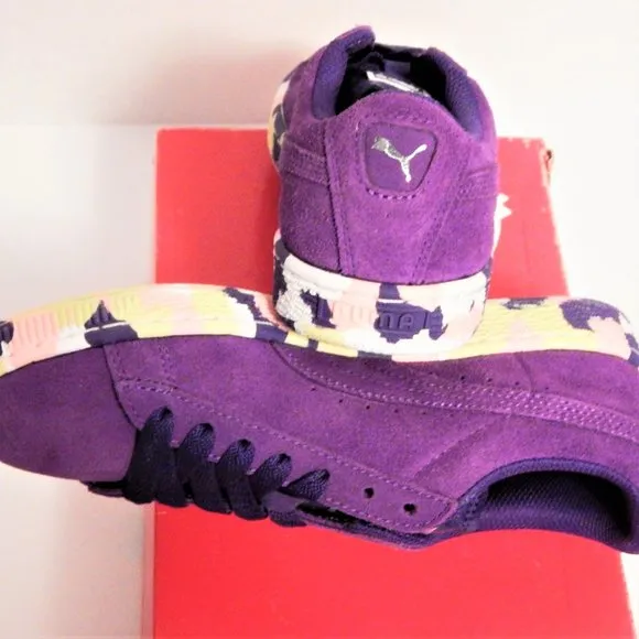 NWT PUMA Youth 5.5, Women's equivalent 6.5-7 athletic shoes sneakers Purple