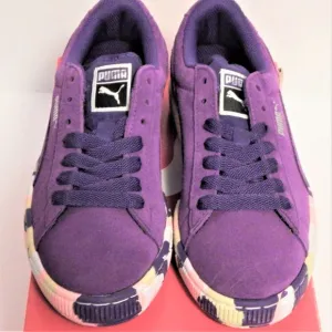 NWT PUMA Youth 5.5, Women's equivalent 6.5-7 athletic shoes sneakers Purple