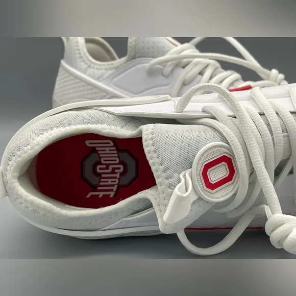 Ohio State Nike Huarache 9 Elite Low LAX Football Cleats FG PE Men Size 10.5 NEW