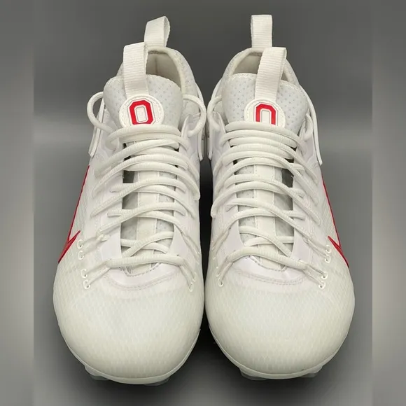 Ohio State Nike Huarache 9 Elite Low LAX Football Cleats FG PE Men Size 10.5 NEW