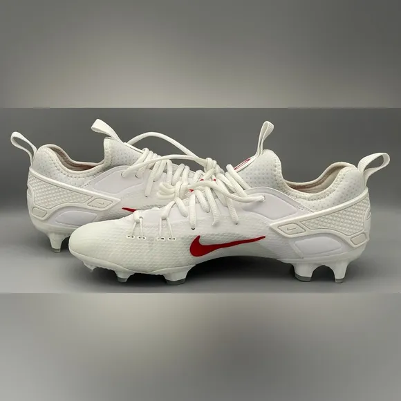 Ohio State Nike Huarache 9 Elite Low LAX Football Cleats FG PE Men Size 10.5 NEW