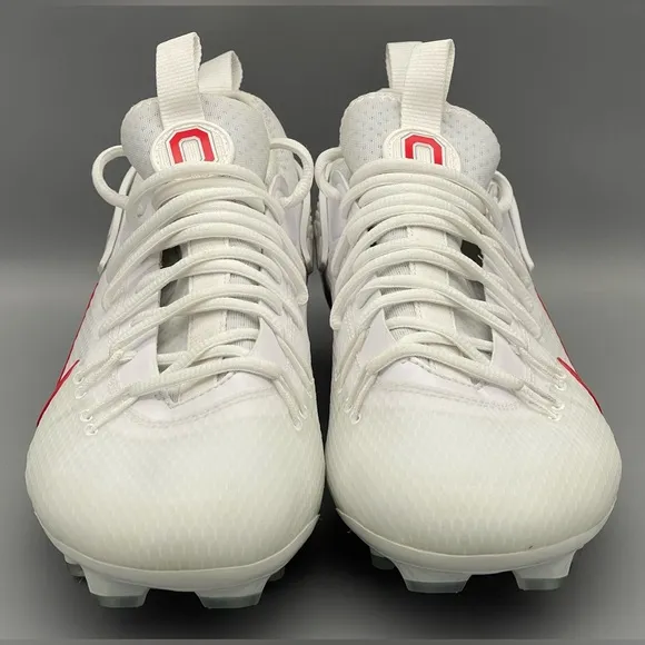 Ohio State Nike Huarache 9 Elite Low LAX Football Cleats FG PE Men Size 10.5 NEW