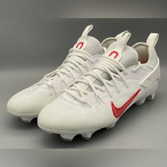 Ohio State Nike Huarache 9 Elite Low LAX Football Cleats FG PE Men Size 10.5 NEW