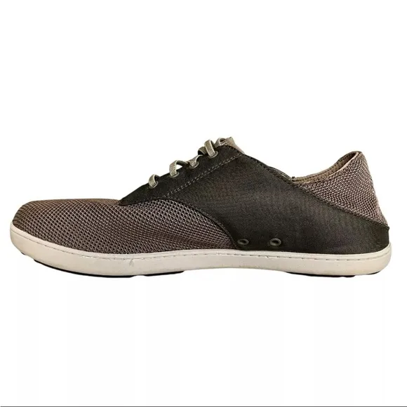 Olukai Mens Sz 12 Shoes Nohea Moku Boat Slip On Canvas Sneakers Outdoor EUC