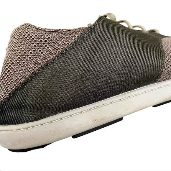 Olukai Mens Sz 12 Shoes Nohea Moku Boat Slip On Canvas Sneakers Outdoor EUC