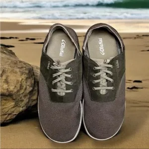 Olukai Mens Sz 12 Shoes Nohea Moku Boat Slip On Canvas Sneakers Outdoor EUC