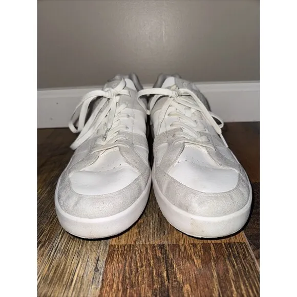 On Cloud Men The Roger Clubhouse Size 12.5 White Green Athletic Running Shoes