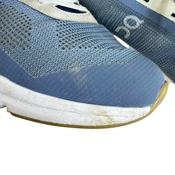 On Cloud OC Navy Metal Lace Up Cloudrift Cloudtec Sneakers Tennis Shoes Size 8