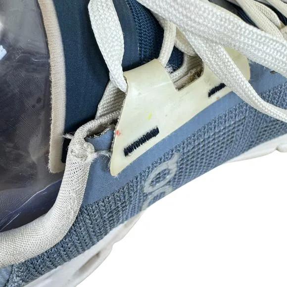 On Cloud OC Navy Metal Lace Up Cloudrift Cloudtec Sneakers Tennis Shoes Size 8
