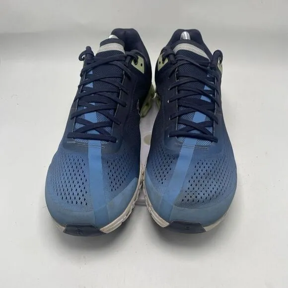 On Cloud Shoes Men Size 10 Running Blue Sneakers Lightweight Outdoor Road 3828