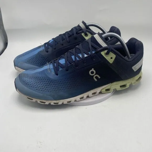 On Cloud Shoes Men Size 10 Running Blue Sneakers Lightweight Outdoor Road 3828