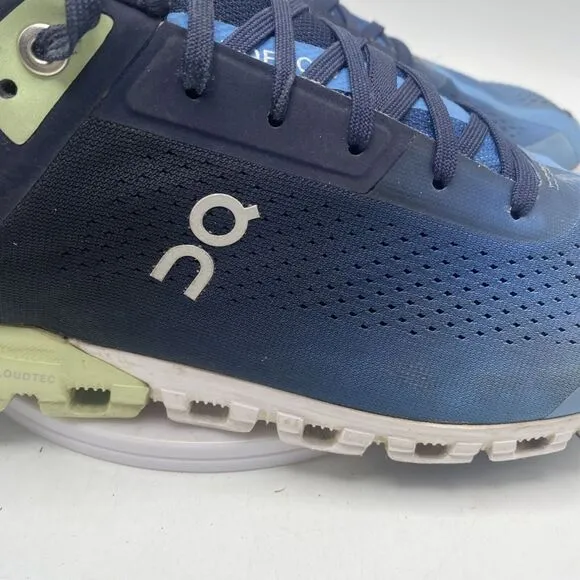 On Cloud Shoes Men Size 10 Running Blue Sneakers Lightweight Outdoor Road 3828