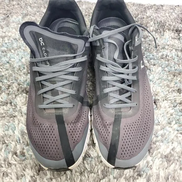 On Cloud Shoes Mens 10.5 Cloudflow Ombré Gray Running Support Training Comfort