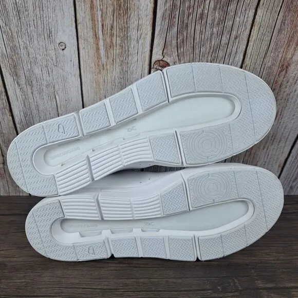 On Cloud THE ROGER Advantage Tennis Sneaker Women's Sz 10.5 White Undyed (VGC)