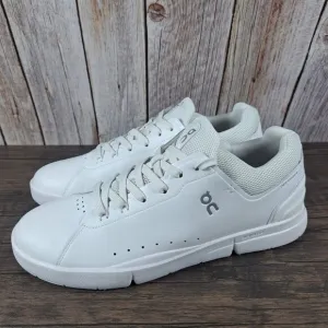 On Cloud THE ROGER Advantage Tennis Sneaker Women's Sz 10.5 White Undyed (VGC)