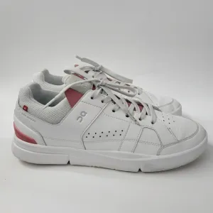 On Cloud The Roger Clubhouse Tennis Shoes Women's Size 10.5 White Rosewood Pink