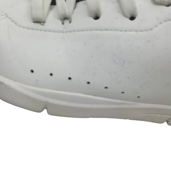 On Cloud The Roger White Low Top Tennis Shoes Sneakers Size 11.5 Flaw Gray Mens