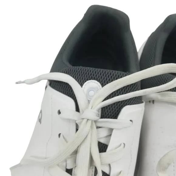 On Cloud The Roger White Low Top Tennis Shoes Sneakers Size 11.5 Flaw Gray Mens