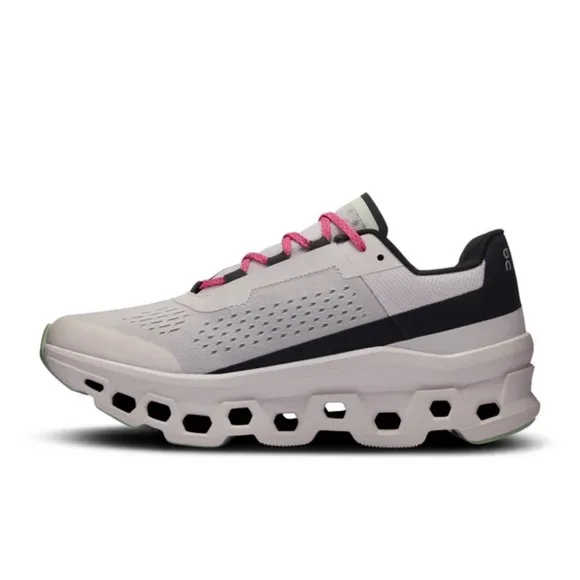 On Cloudmonster Men’s Frost/Black Shoes