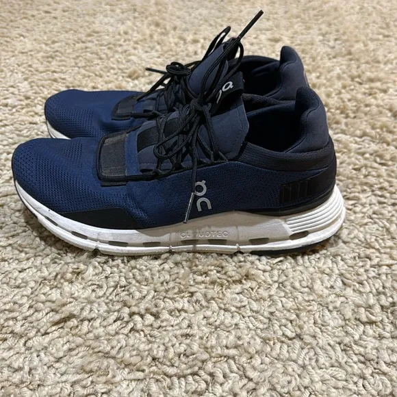 On Cloudnova Men's Tennis Shoes Navy Black White US 9.5