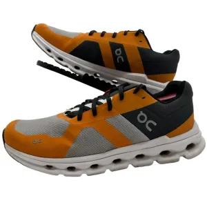 On Clouds Mens 10 Cloudrunner Frost/Tumeric Road Running Shoes Sneakers Gym