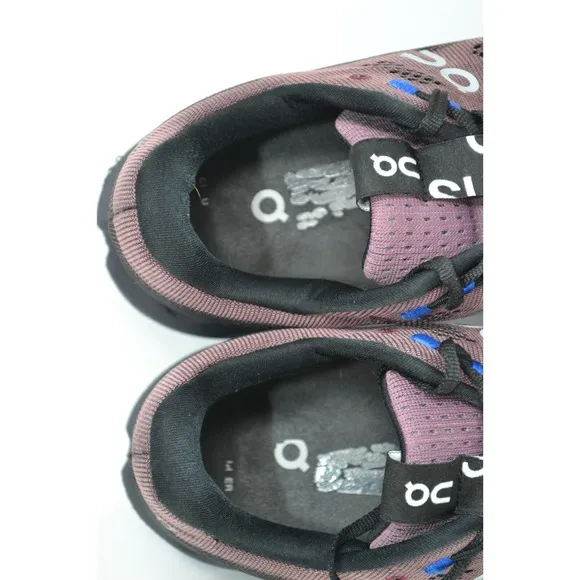 On Cloudsurfer Size 10 Mens Black Cobalt Ultrasoft Cushioned Road Jogging Shoes