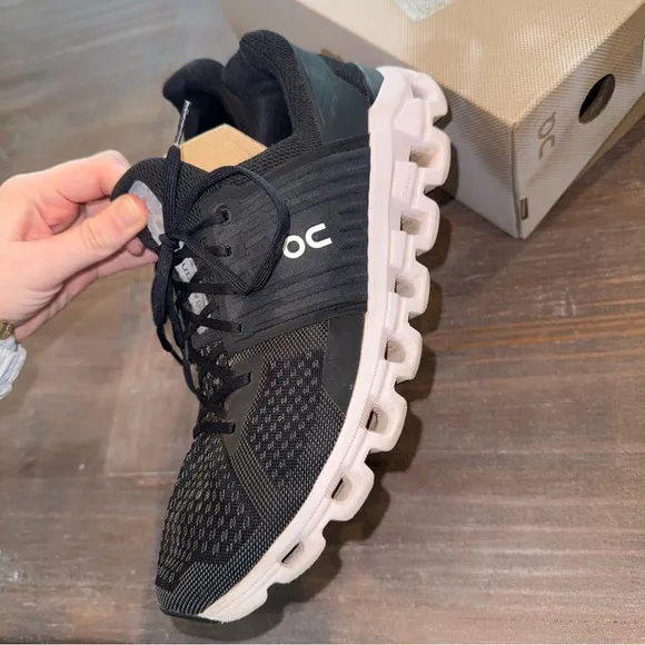On Cloudswift Men’s 11 Black Rock Grey Sneaker Tennis Shoes