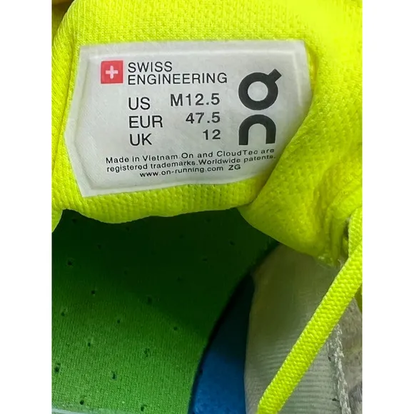 On Running Cloudflash Men's Ruuning Shoes Neon/White US 12.5