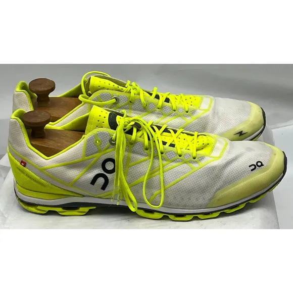 On Running Cloudflash Men's Ruuning Shoes Neon/White US 12.5