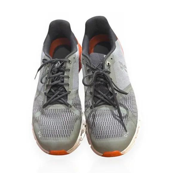 On Running CloudTec Road Sneakers Gray Rust Mesh &amp; Rubber Used Size Men 10.5